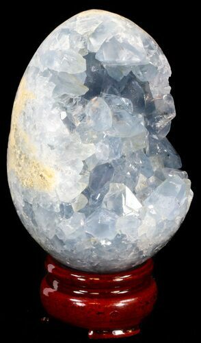 Crystal Filled Celestine (Celestite) Egg - Madagascar #41671